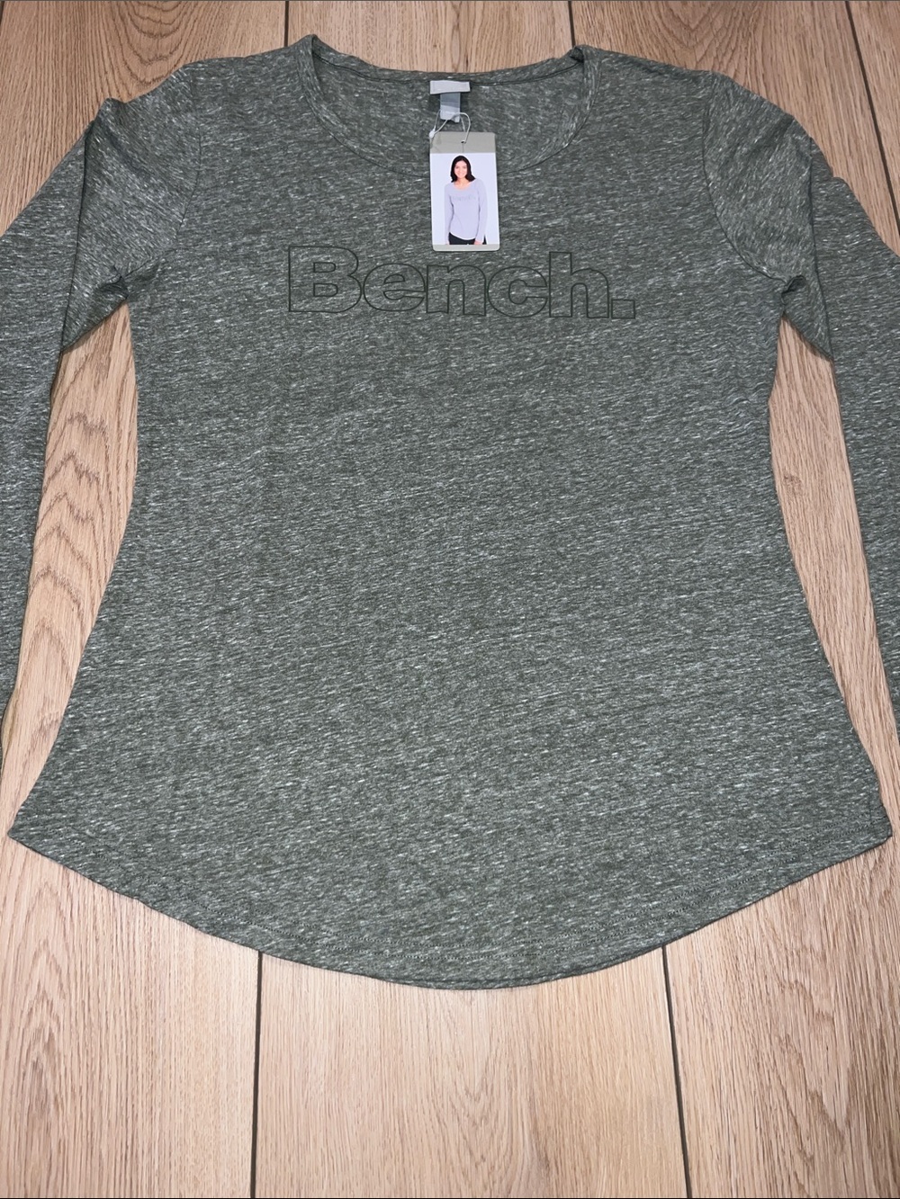 Bench Olive Green Heather Long-Sleeve Crew Top - Picture 5 of 13